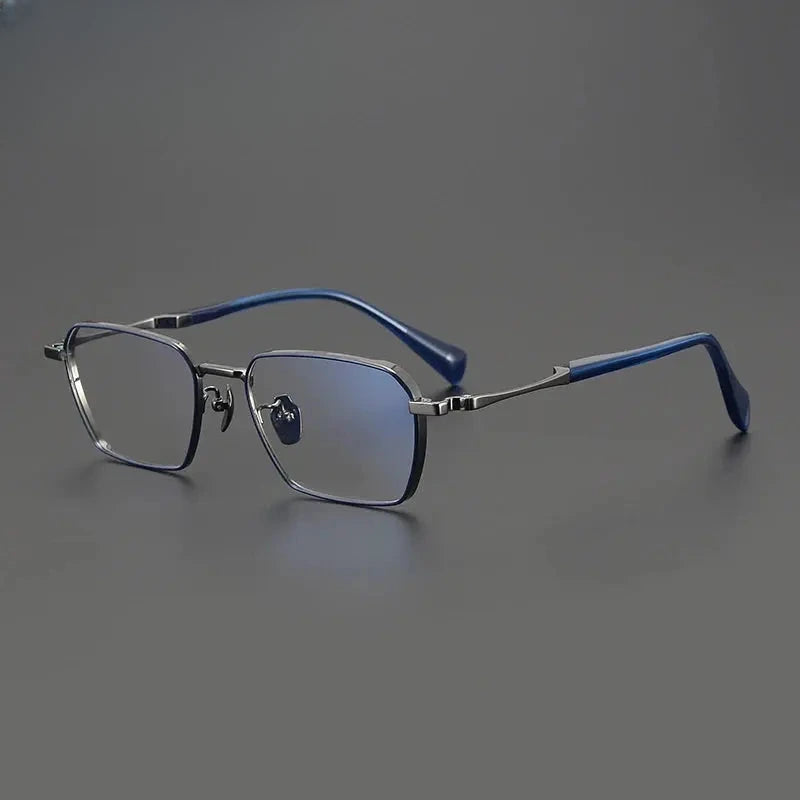 Unisex Polygon Full Rim Titanium Prescription Glasses Gxyj2888 — view 4 | Rx Spectacle