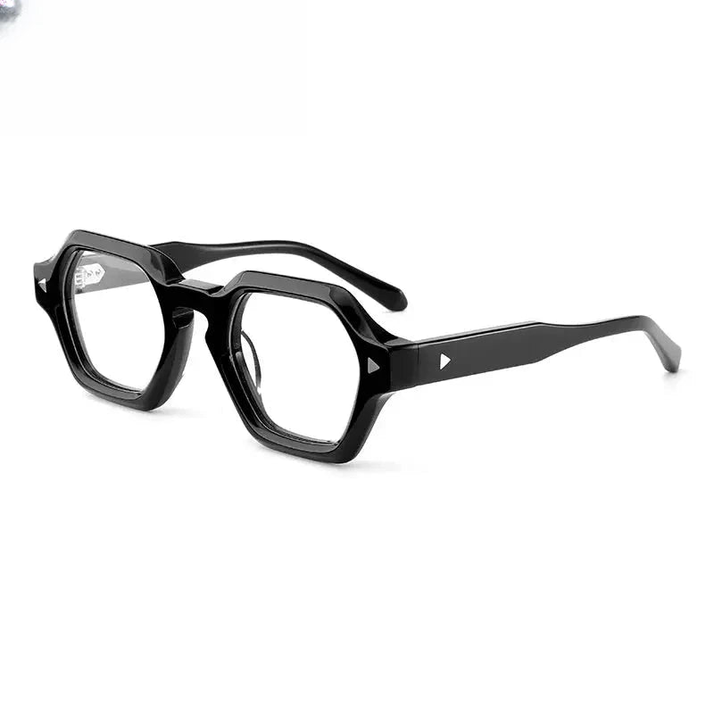 Unisex Polygon Full Rim Acetate Prescription Glasses G66307 — view 5 | Rx Spectacle