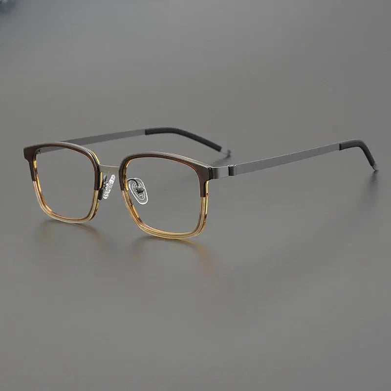 Unisex Square Full Rim Acetate Prescription Glasses Gxyj1224 — view 1 | Rx Spectacle