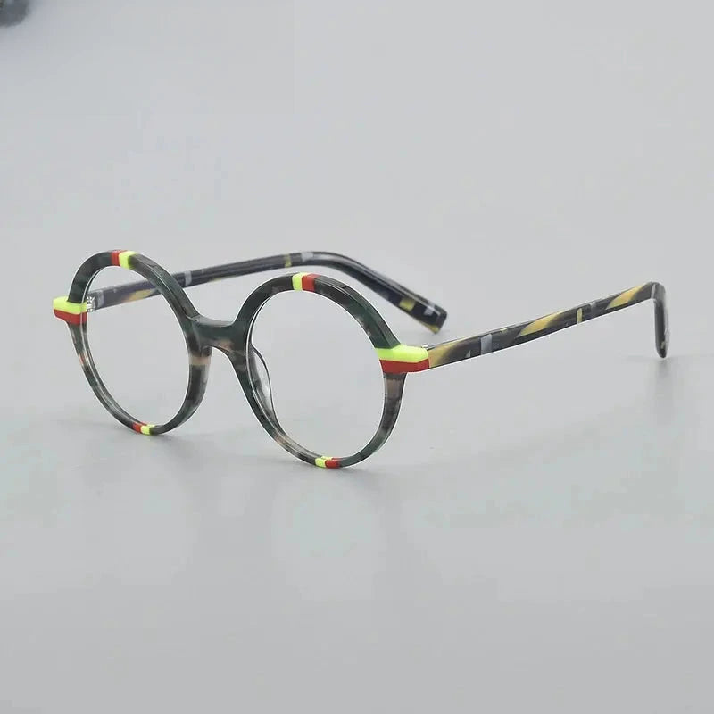 Women's Round Full Rim Acetate Prescription Glasses 778248 — view 7 | Rx Spectacle