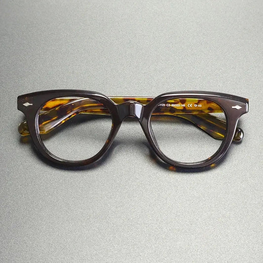 Unisex Oval Full Rim Acetate Prescription Glasses G91123 — view 1 | Rx Spectacle