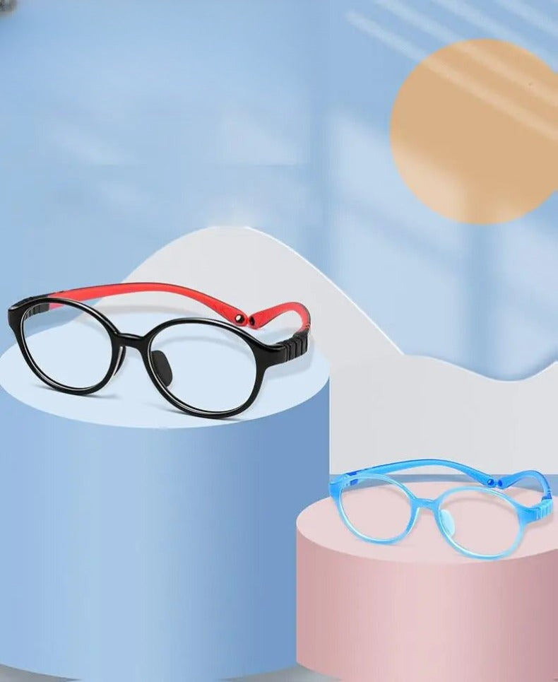Unisex Round Full Rim TR90 Prescription Glasses 9022et — view 1 | Rx Spectacle
