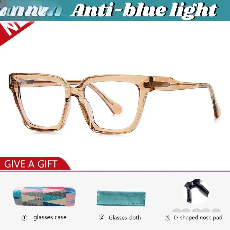 Women's Cat Eye Full Rim TR90 Reading Glasses 606083 — view 5 | Rx Spectacle