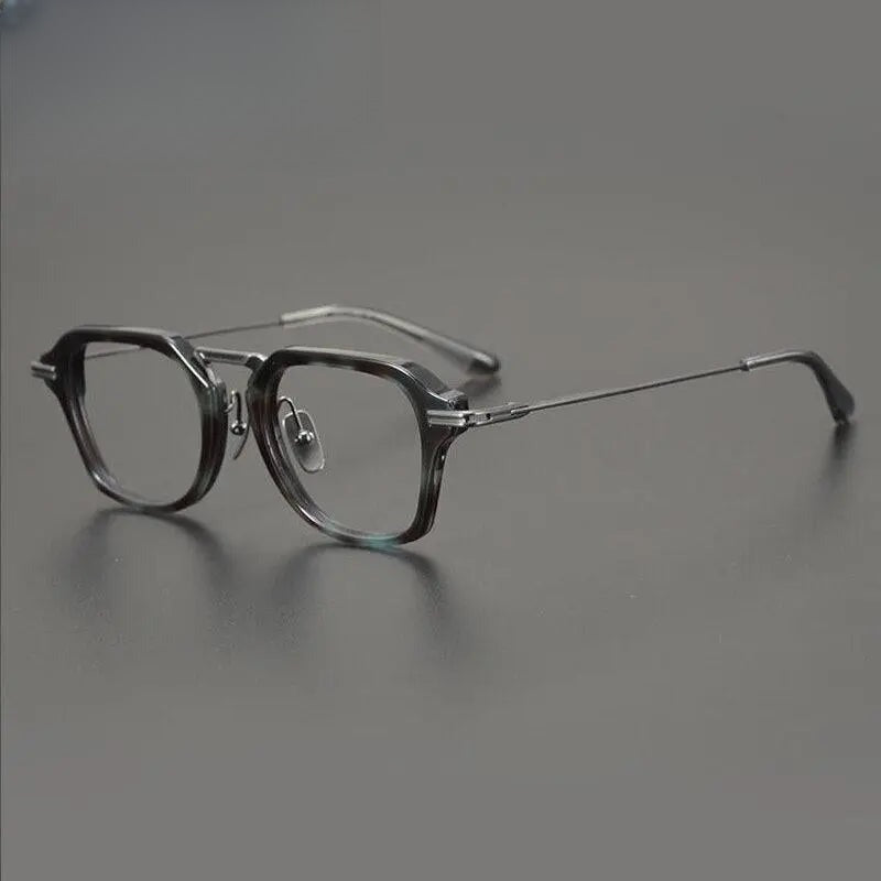 Unisex Round Full Rim Titanium Prescription Glasses Gxyj894 — view 2 | Rx Spectacle