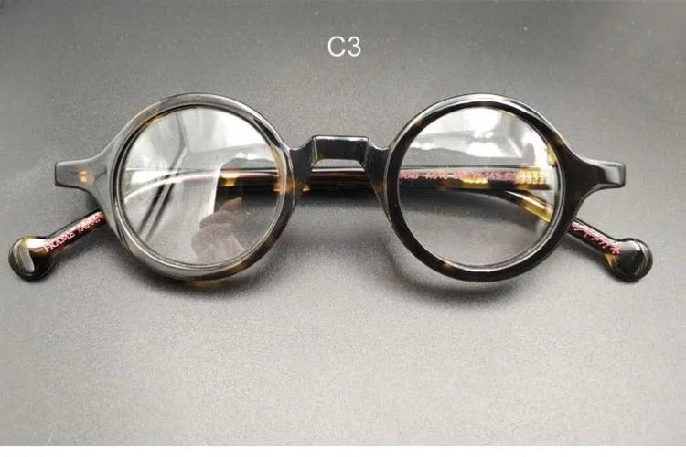 Unisex Round Full Rim Acetate Reading Glasses Y031 — view 8 | Rx Spectacle