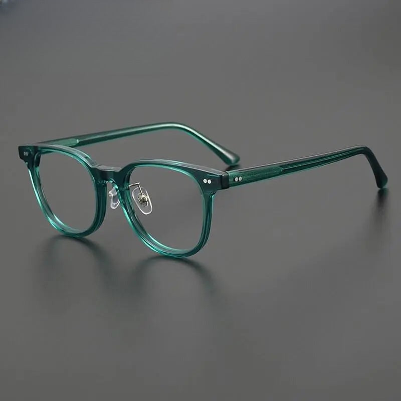 Unisex Round Full Rim Acetate Prescription Glasses Gxyj1042 — view 2 | Rx Spectacle