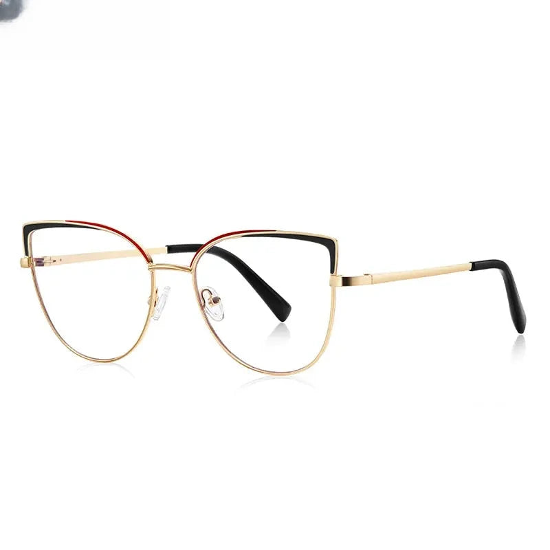 Women's Square Full Rim Alloy Reading Glasses 3103 — view 7 | Rx Spectacle