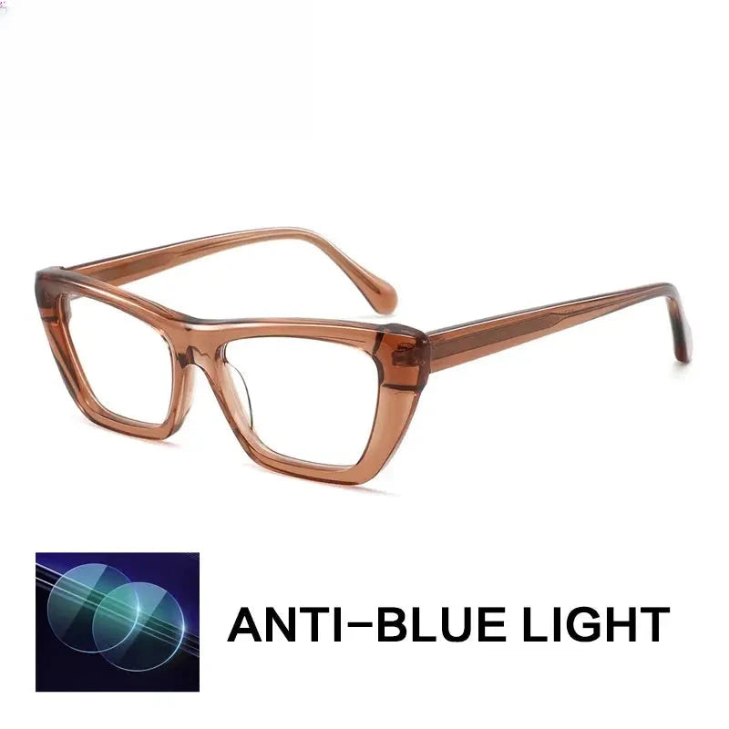 Women's Cat Eye Full Rim Acetate Prescription Glasses 882217 — view 3 | Rx Spectacle
