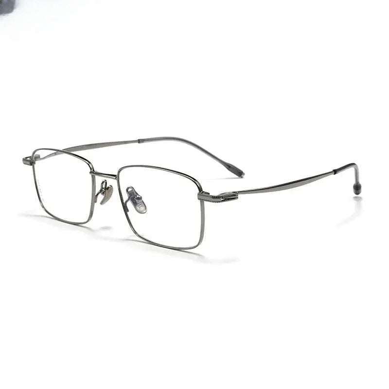 Women's Square Full Rim Titanium Prescription Glasses 78947 — view 1 | Rx Spectacle