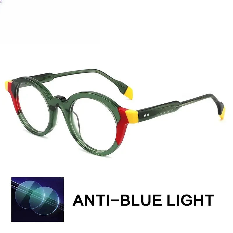 Unisex Oval Full Rim Acetate Reading Glasses G1143 — view 3 | Rx Spectacle