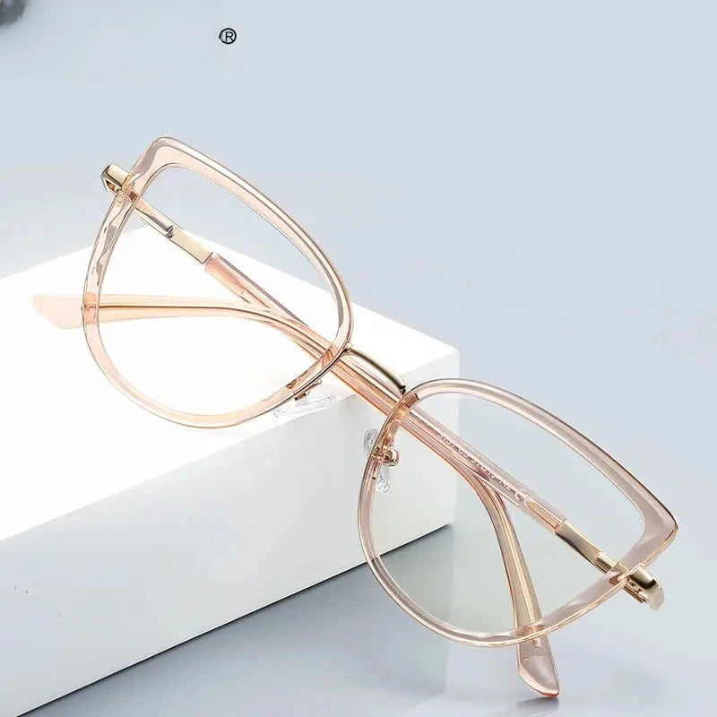 Women's Butterfly Full Rim TR90 Reading Glasses 31514 — view 1 | Rx Spectacle