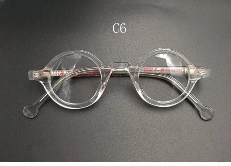 Unisex Round Full Rim Acetate Reading Glasses Y031 — view 6 | Rx Spectacle