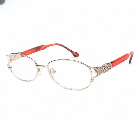 Women's Oval Full Rim Titanium Prescription Glasses 2399 — view 1 | Rx Spectacle