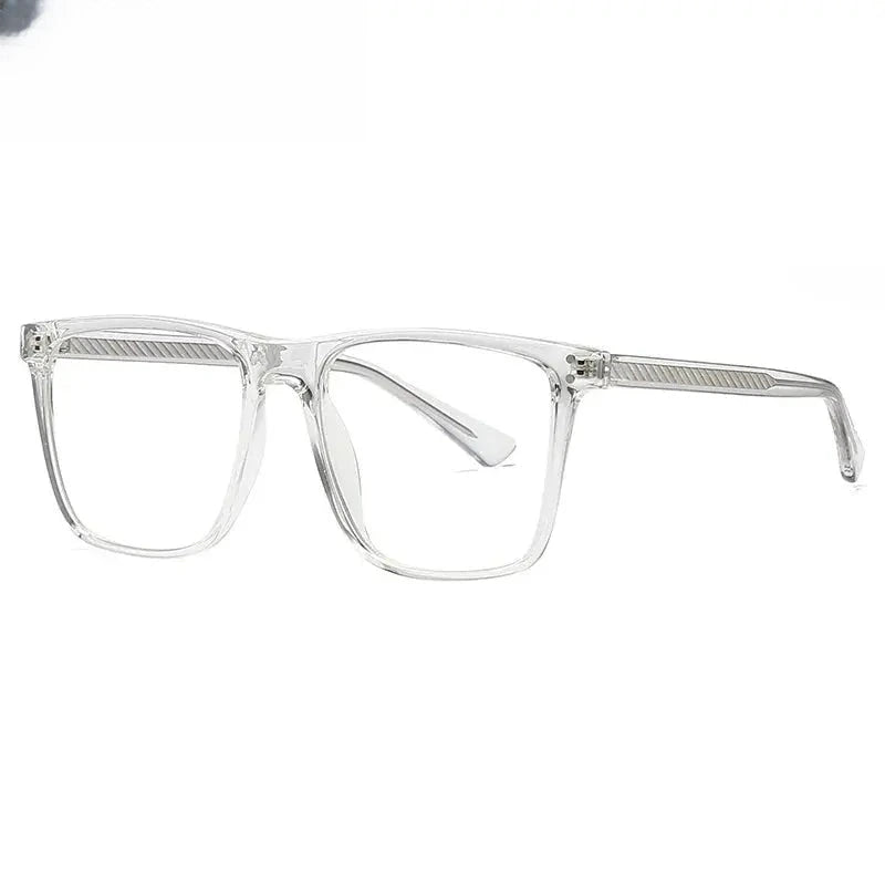 Men's Square Full Rim Titanium Prescription Glasses 720236 — view 7 | Rx Spectacle