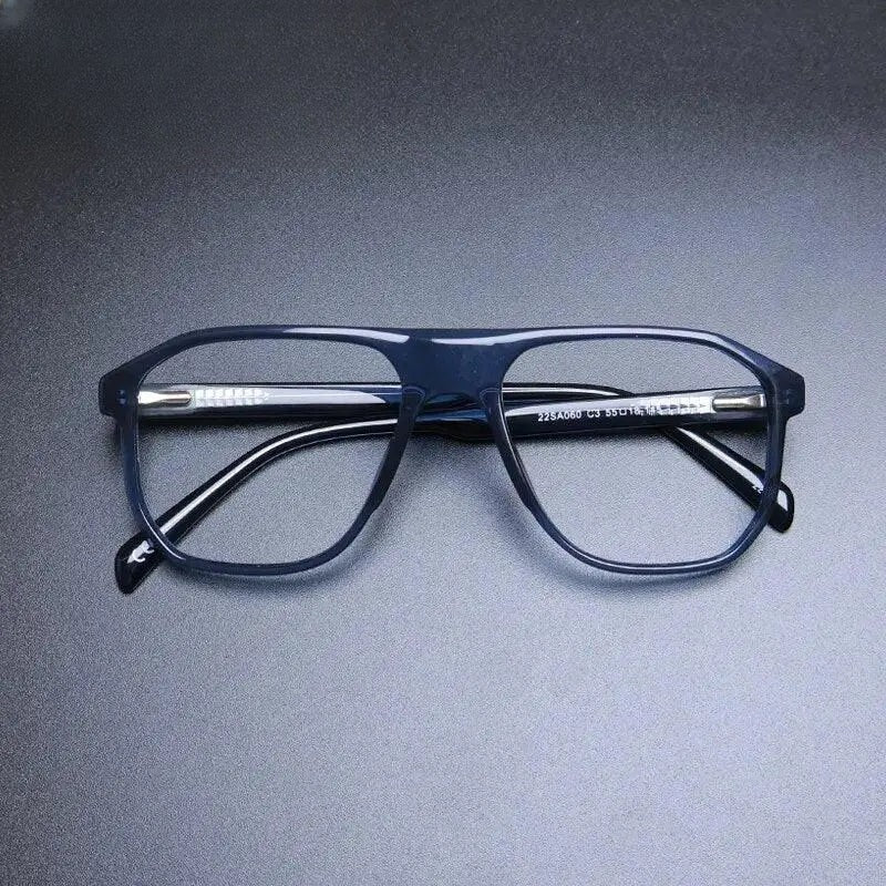 Unisex Square Full Rim Acetate Prescription Glasses Gxyj1135 — view 2 | Rx Spectacle