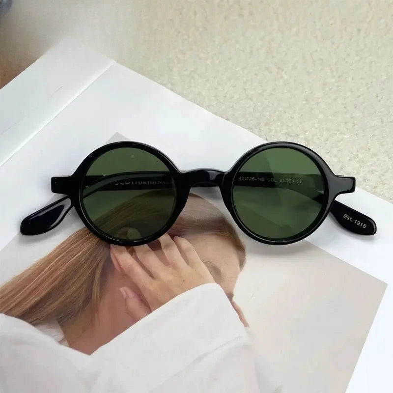Unisex Round Full Rim Acetate Prescription Glasses 4225s — view 2 | Rx Spectacle