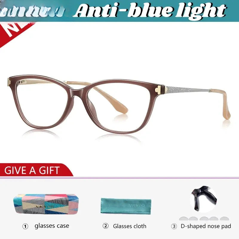 Women's Cat Eye Full Rim Reading Glasses 77231 — view 5 | Rx Spectacle