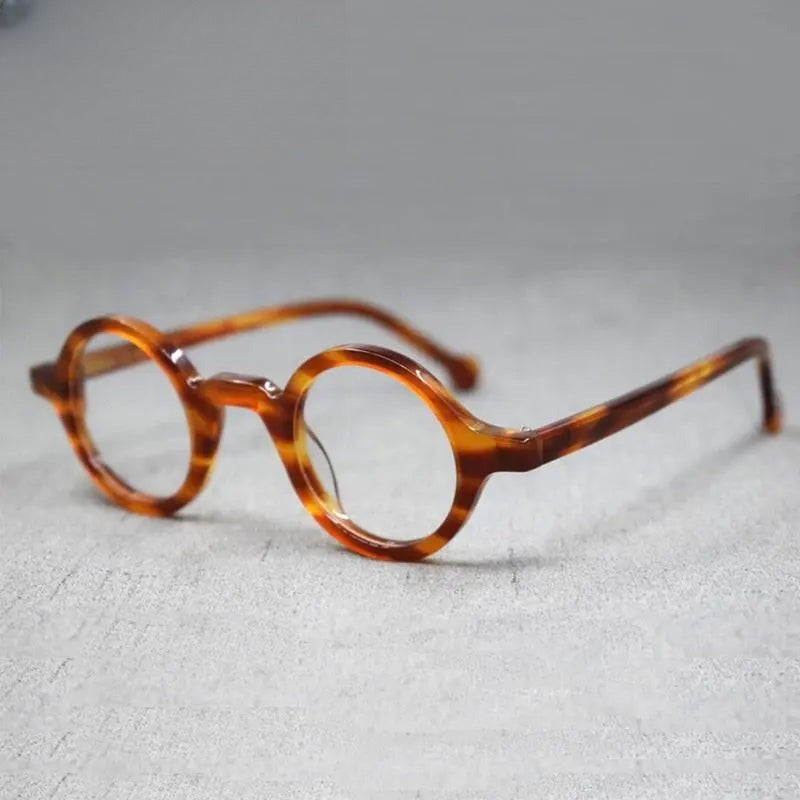 Unisex Round Full Rim Acetate Reading Glasses Y031 — view 7 | Rx Spectacle