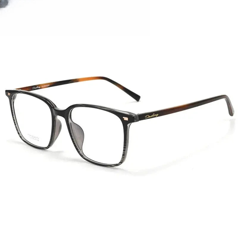 Unisex Square Full Rim Titanium Prescription Glasses 611038 — view 3 | Rx Spectacle