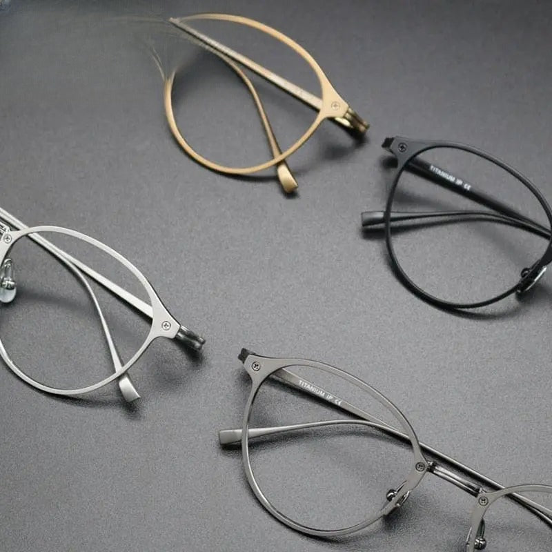 Unisex Square Full Rim Titanium Prescription Glasses Gxyj574 — view 5 | Rx Spectacle