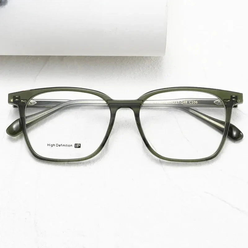 Unisex Square Full Rim Acetate Prescription Glasses 62127 — view 1 | Rx Spectacle