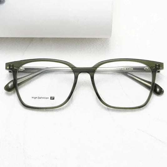 Unisex Square Full Rim Acetate Prescription Glasses 62127 — view 1 | Rx Spectacle
