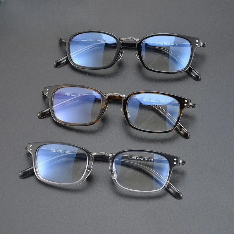 Unisex Square Full Rim Acetate Prescription Glasses Gxyj1052 — view 7 | Rx Spectacle