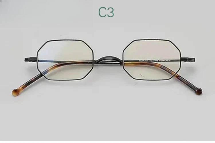 Women's Polygon Full Rim Titanium Prescription Glasses 13532 — view 5 | Rx Spectacle