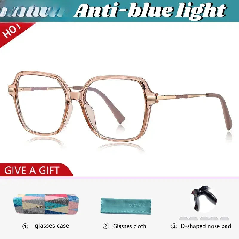 Women's Square Full Rim TR90 Reading Glasses 82211 — view 5 | Rx Spectacle