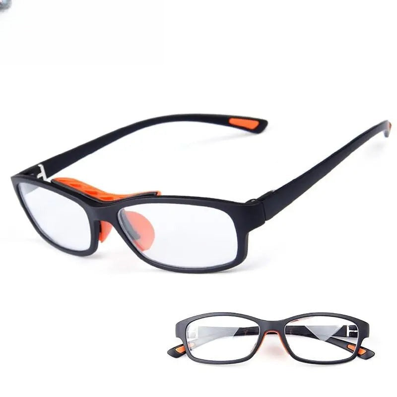 Unisex Square Full Rim TR90 Sports Glasses 010 — view 7 | Rx Spectacle