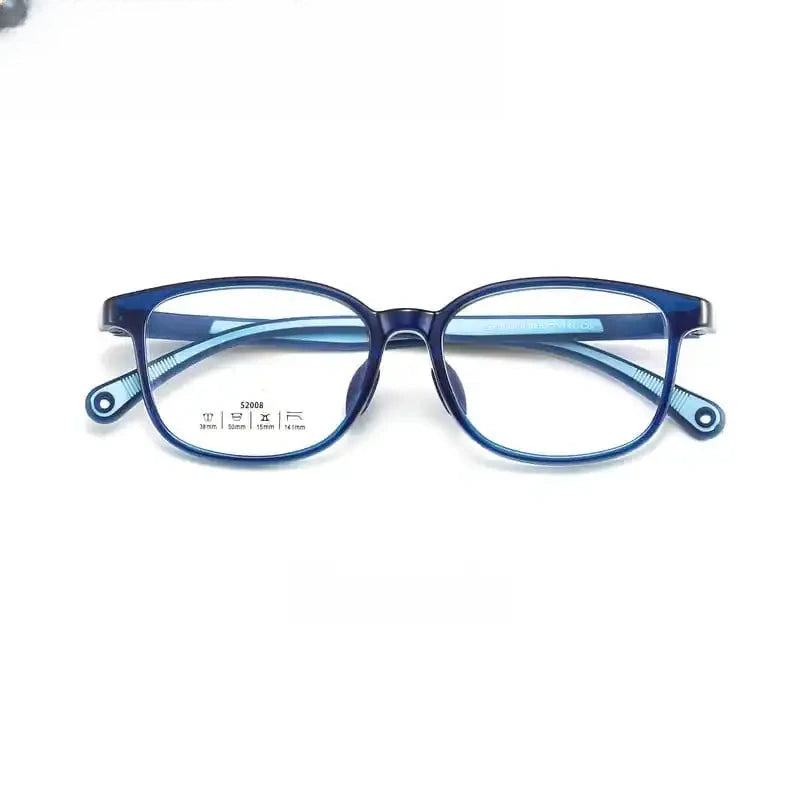 Unisex Square Full Rim Titanium Prescription Glasses 6520 — view 8 | Rx Spectacle