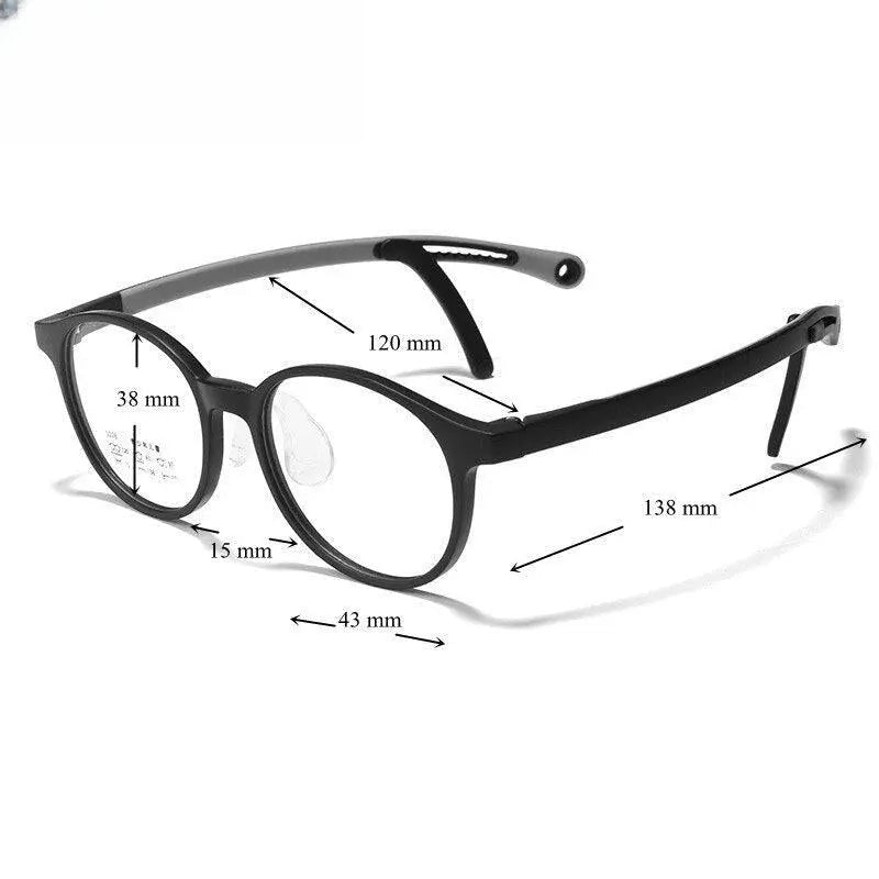 Unisex Round Full Rim Titanium Prescription Glasses 5028 — view 2 | Rx Spectacle