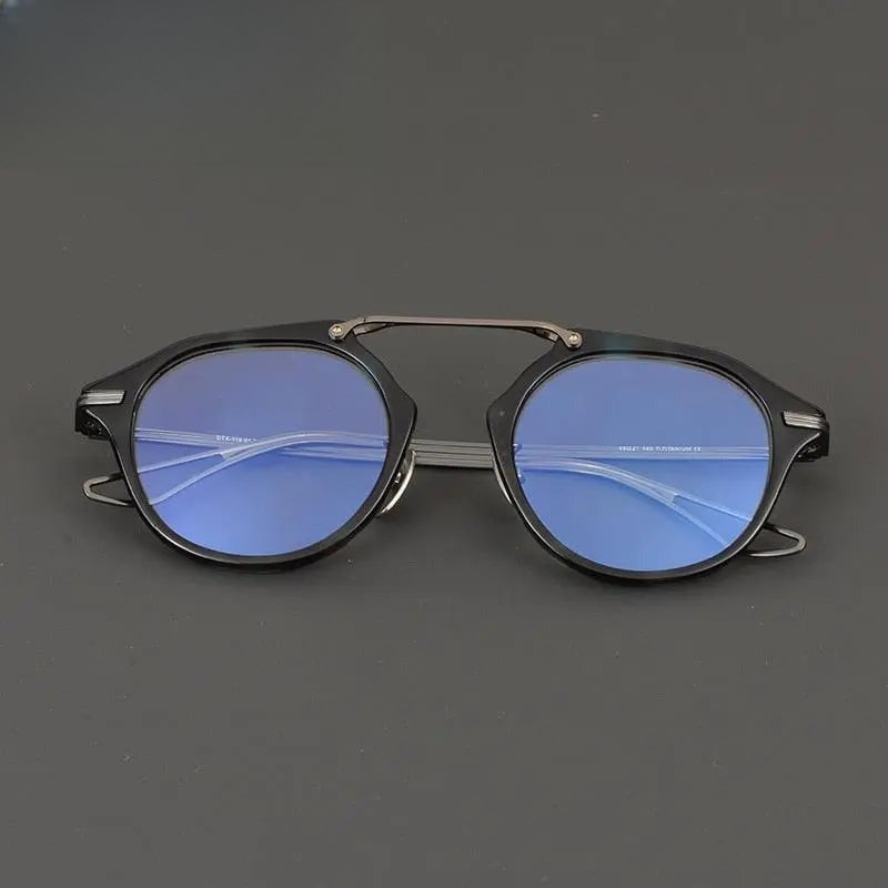 Unisex Irregular Full Rim Titanium Prescription Glasses Gxyj874 — view 7 | Rx Spectacle