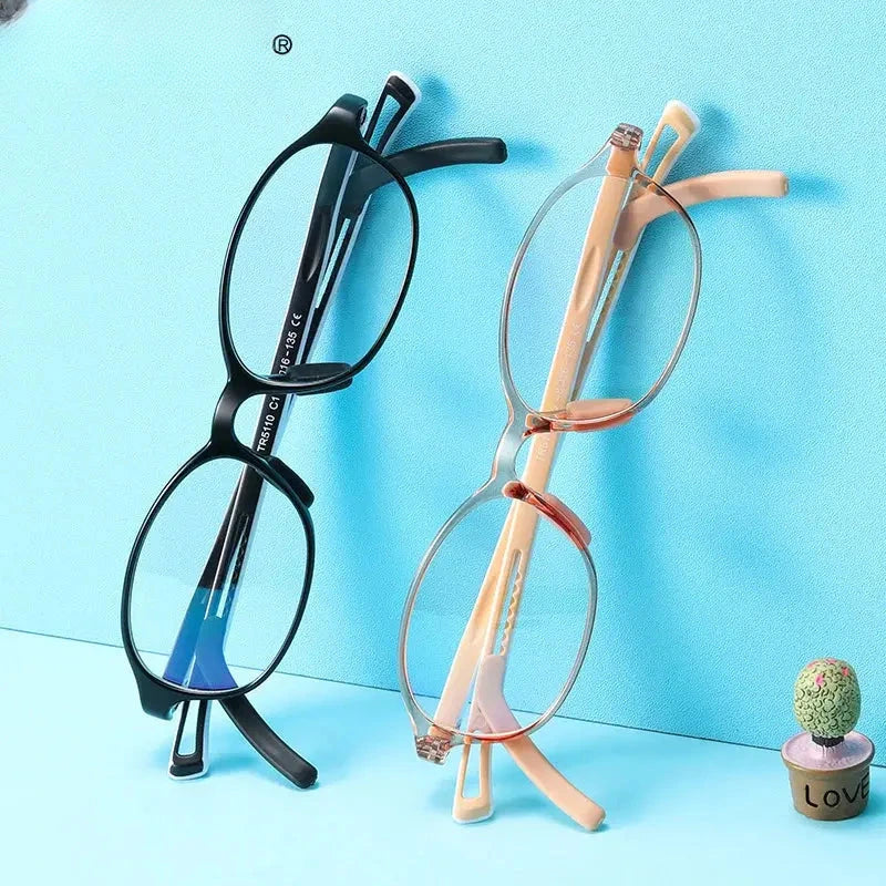 Unisex Oval Full Rim Titanium Prescription Glasses 5110 — view 1 | Rx Spectacle