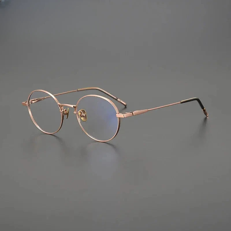 Unisex Oval Full Rim Titanium Prescription Glasses Gxyj1558 — view 6 | Rx Spectacle