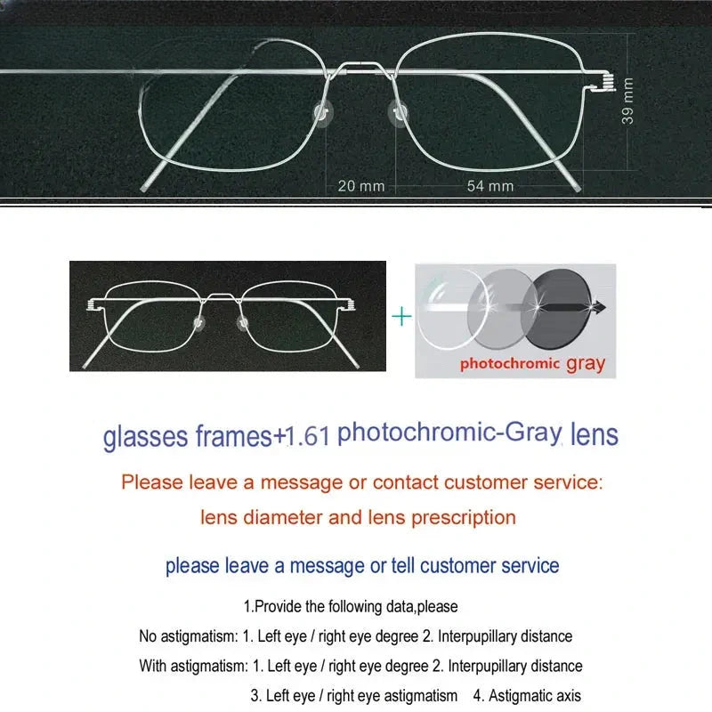 Unisex Oval Full Rim Stainless Steel Screwless Prescription Glasses 61425 — view 26 | Rx Spectacle
