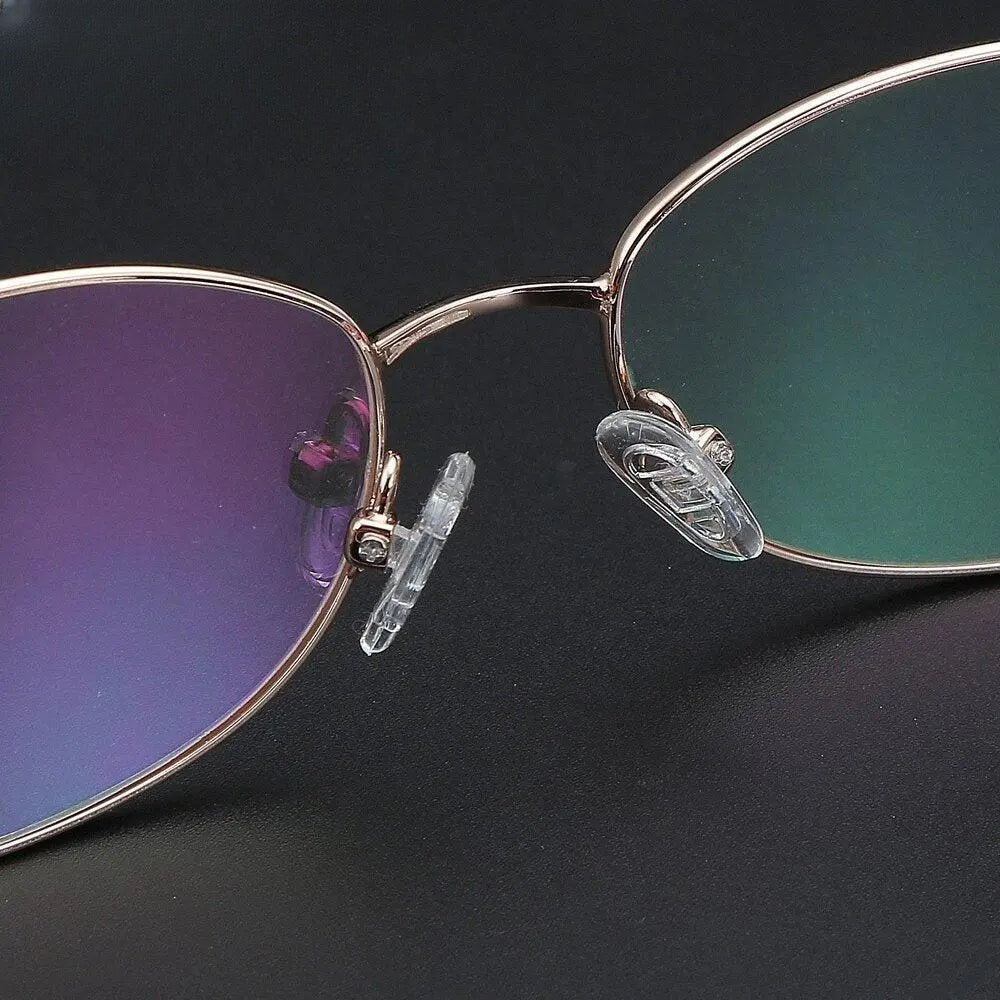 Women's Oval Full Rim Titanium Prescription Glasses 2399 — view 12 | Rx Spectacle