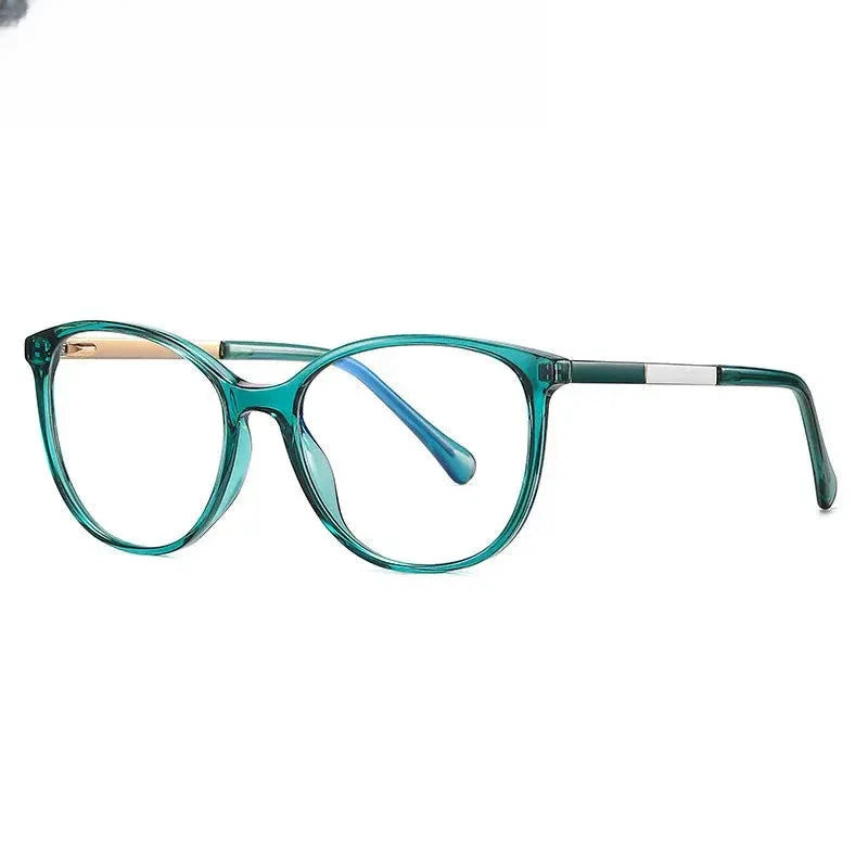 Women's Round Full Rim Titanium Prescription Glasses 205644 — view 5 | Rx Spectacle
