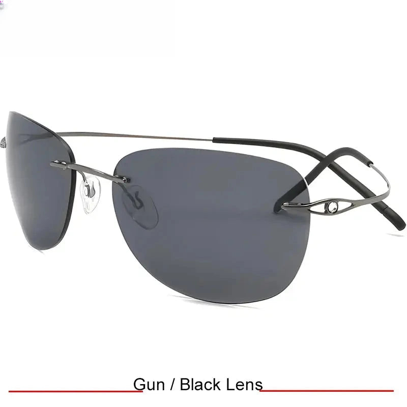 Women's Oval Rimless Titanium Prescription Glasses 426802 — view 5 | Rx Spectacle