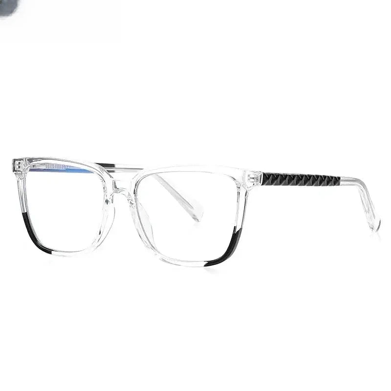 Women's Square Full Rim Plastic Reading Glasses Pfd2135 — view 7 | Rx Spectacle
