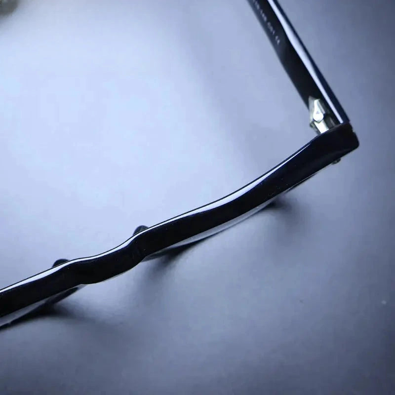 Unisex Square Full Rim Acetate Prescription Glasses Mo16 — view 3 | Rx Spectacle