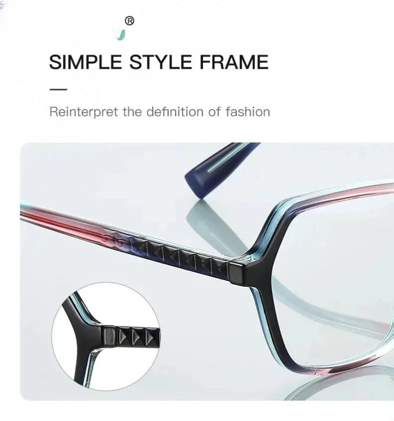 Unisex Polygon Full Rim Acetate Reading Glasses 2140 — view 5 | Rx Spectacle