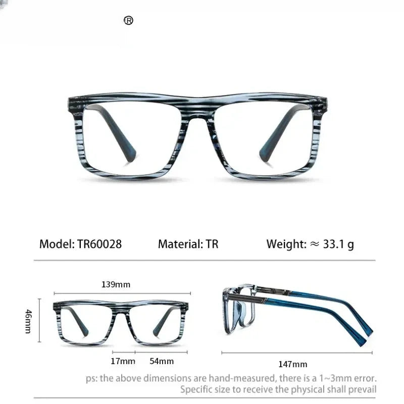 Unisex Square Full Rim TR90 Reading Glasses 660028 — view 2 | Rx Spectacle