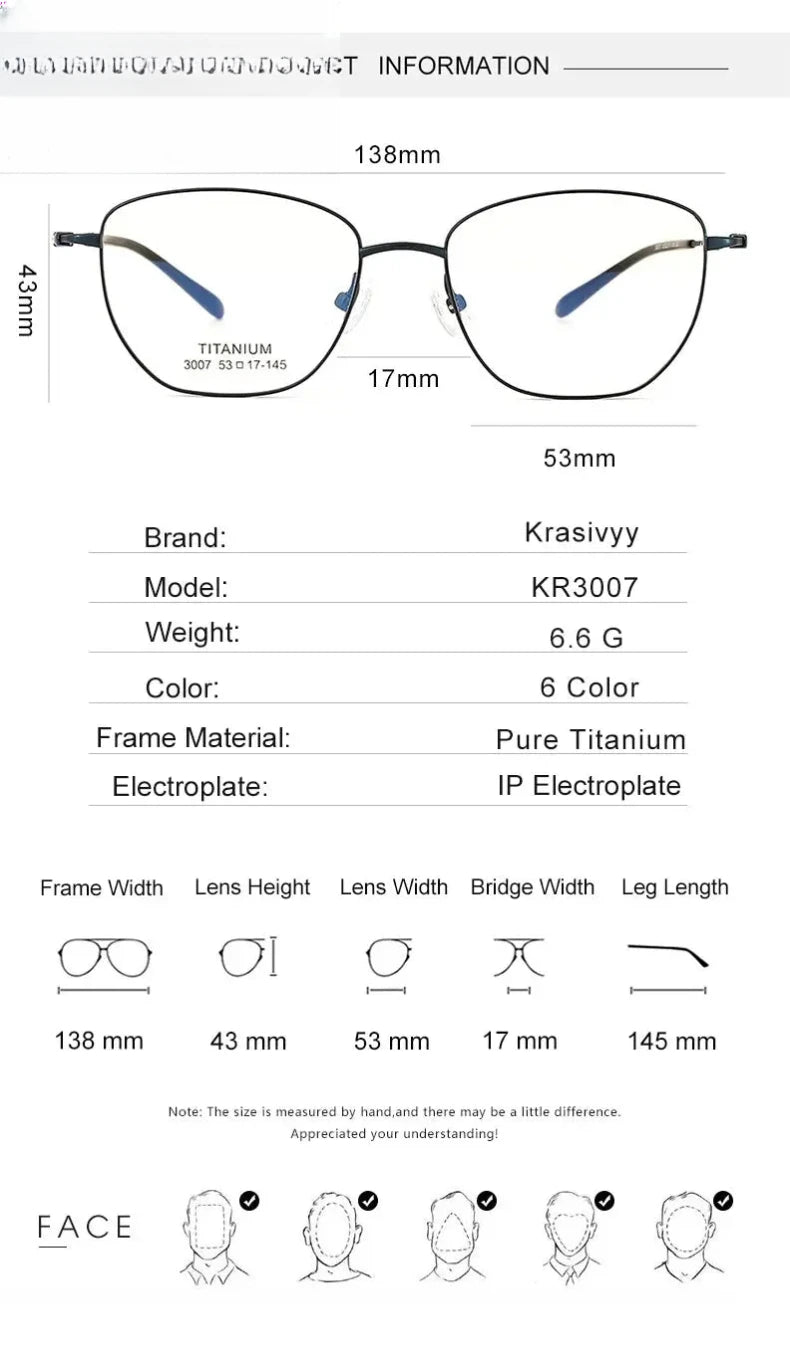 Women's Cat Eye Full Rim Titanium Prescription Glasses 443007 — view 12 | Rx Spectacle