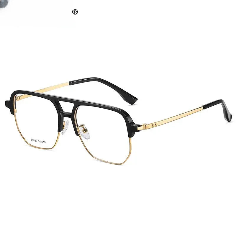 Men's Square Full Rim TR90 Double Bridge Reading Glasses 639030 — view 1 | Rx Spectacle