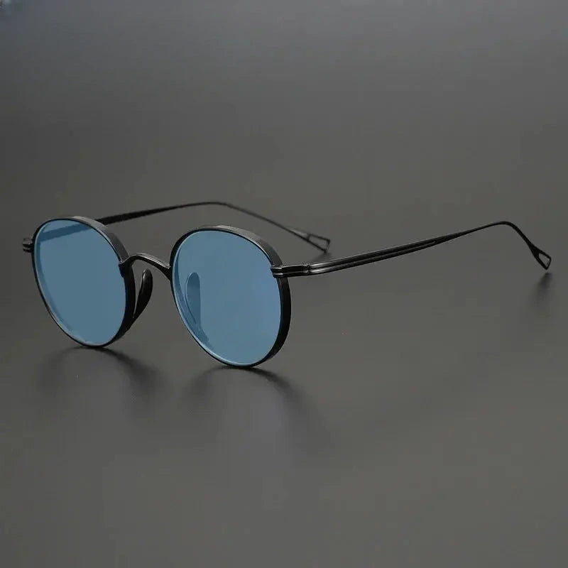 Unisex Oval Full Rim Titanium Prescription Glasses 131524 — view 20 | Rx Spectacle