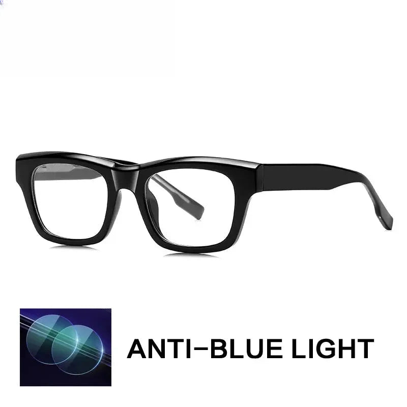 Men's Square Full Rim Titanium Prescription Glasses 762053 — view 5 | Rx Spectacle