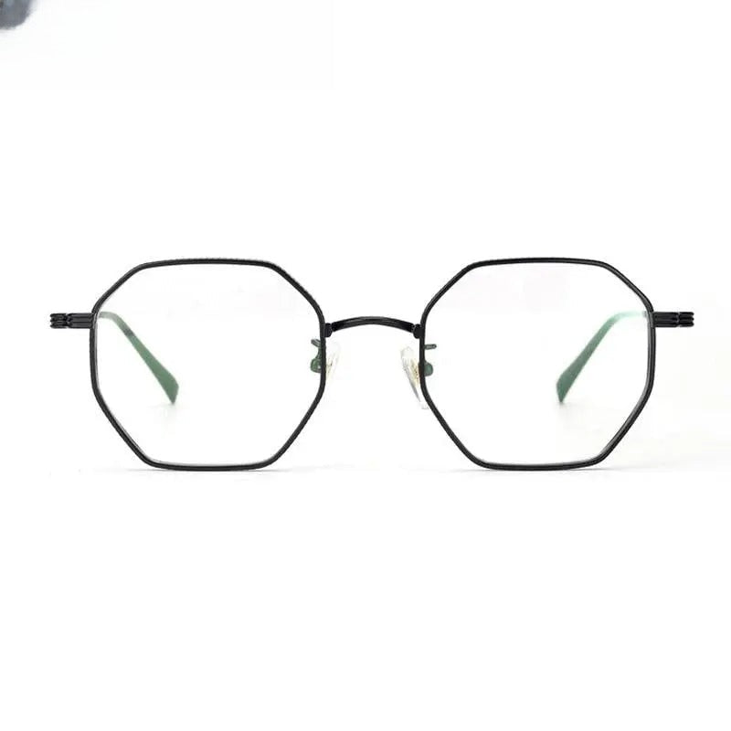 Women's Irregular Full Rim Titanium Prescription Glasses — view 6 | Rx Spectacle