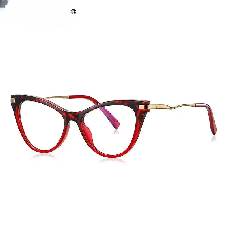 Women's Cat Eye Full Rim Titanium Reading Glasses 2109 — view 6 | Rx Spectacle