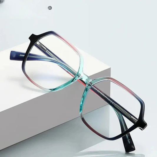 Unisex Polygon Full Rim Acetate Reading Glasses 2140 — view 1 | Rx Spectacle